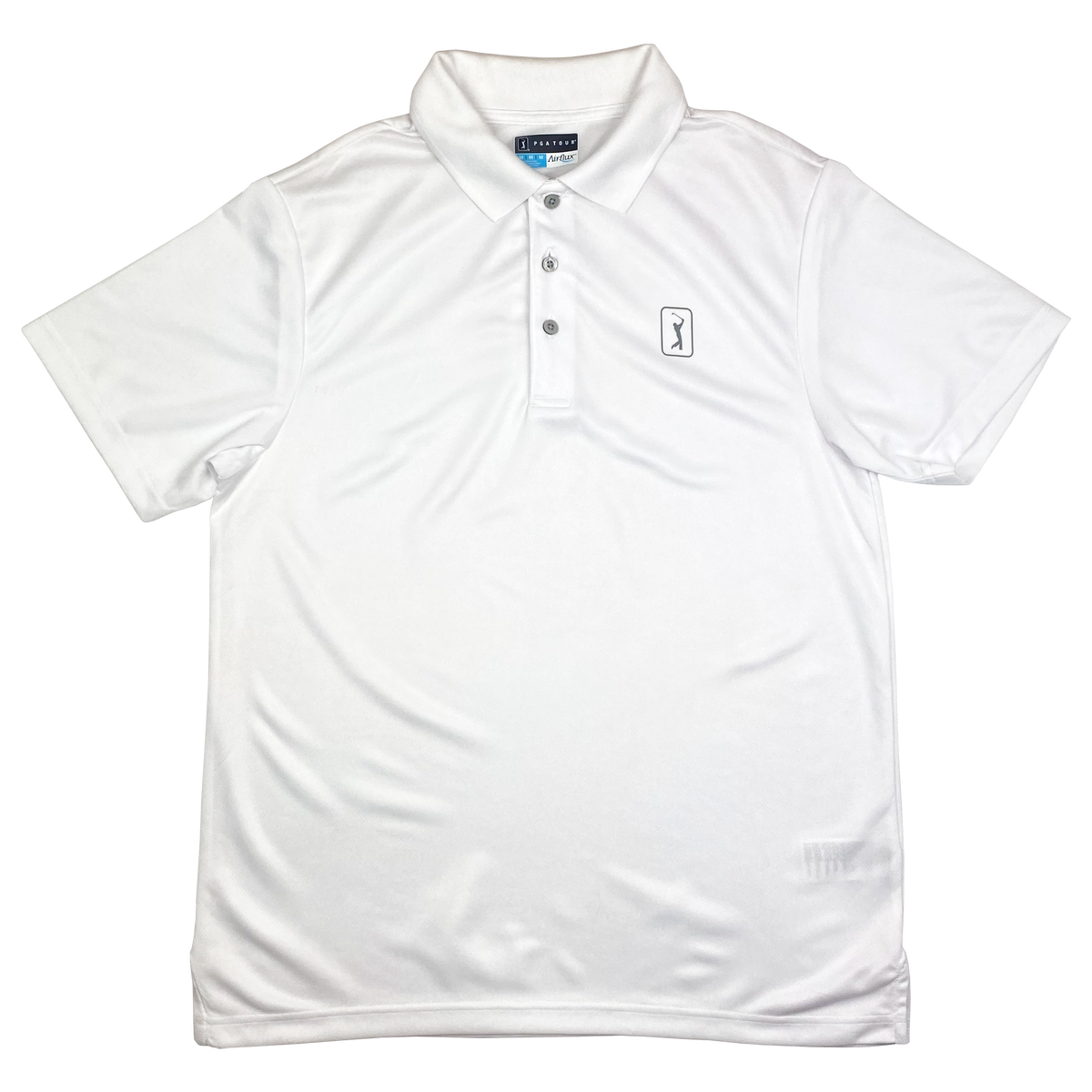 PGA Tour White Golf Shirt | Medium