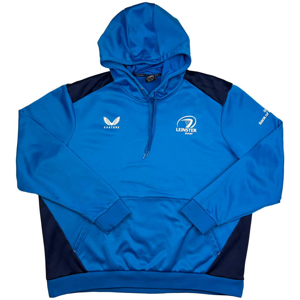 Leinster Rugby Blue Hooded Training Top | XXXL