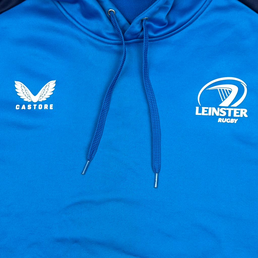 Leinster Rugby Blue Hooded Training Top | XXXL