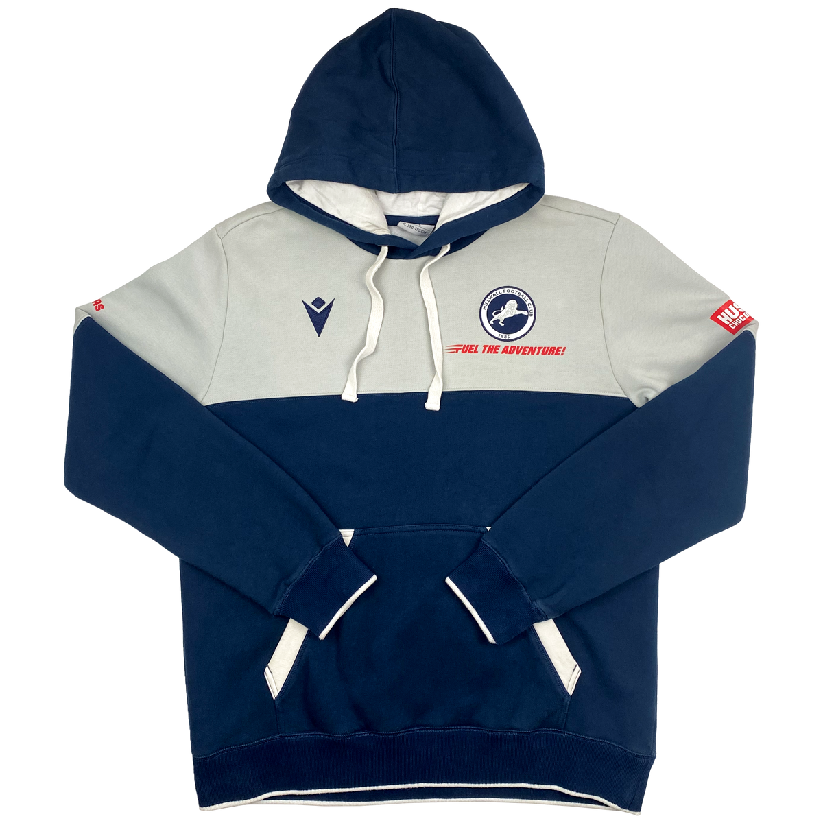 Millwall Navy and Grey Hoodie | XXL