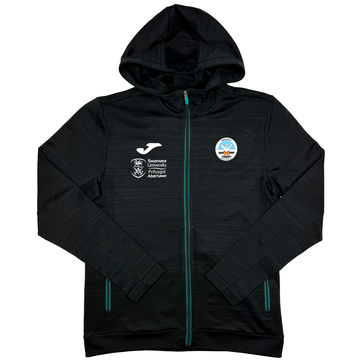 Swansea City Dark Grey Full-Zip Training Hoodie (2021-22) | Medium