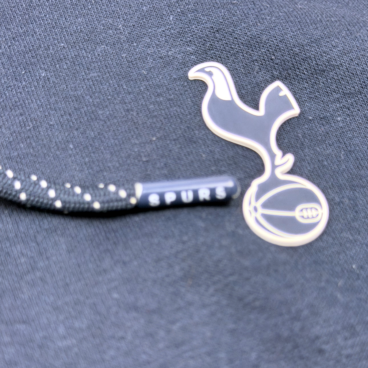 Tottenham Hotspur Grey and Navy Full-Zip Hoodie | Small
