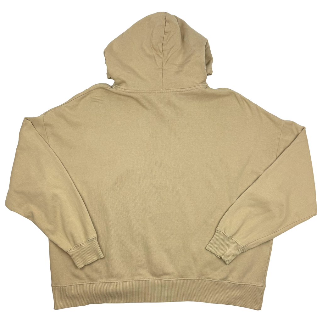 Yale University Sand Oversized Cropped Hoodie | Women's Extra Large