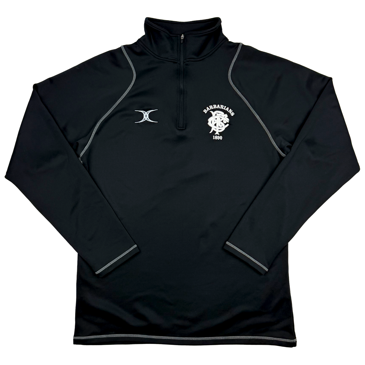Barbarians Black Full-Zip Track Top | Medium