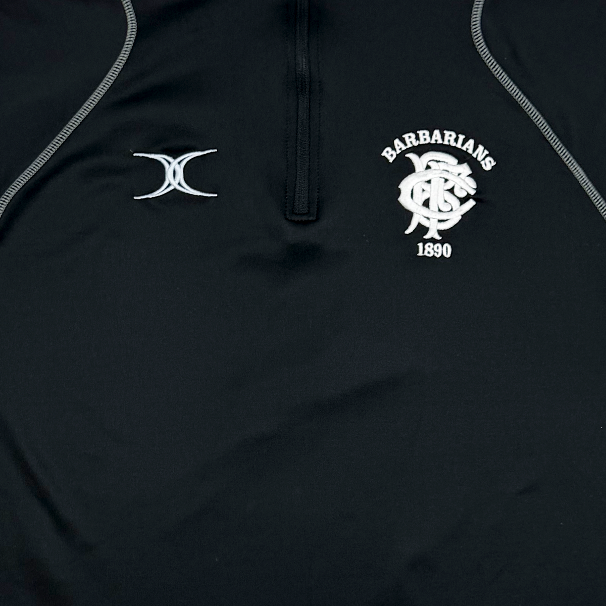 Barbarians Black Full-Zip Track Top | Medium