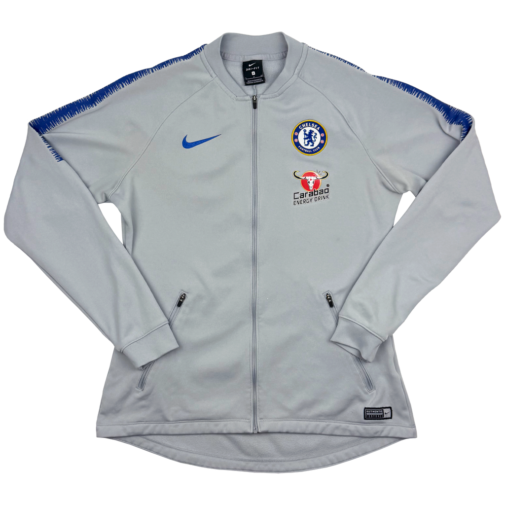 Chelsea Grey Full-Zip Training Top (2018-19) | Women's Small