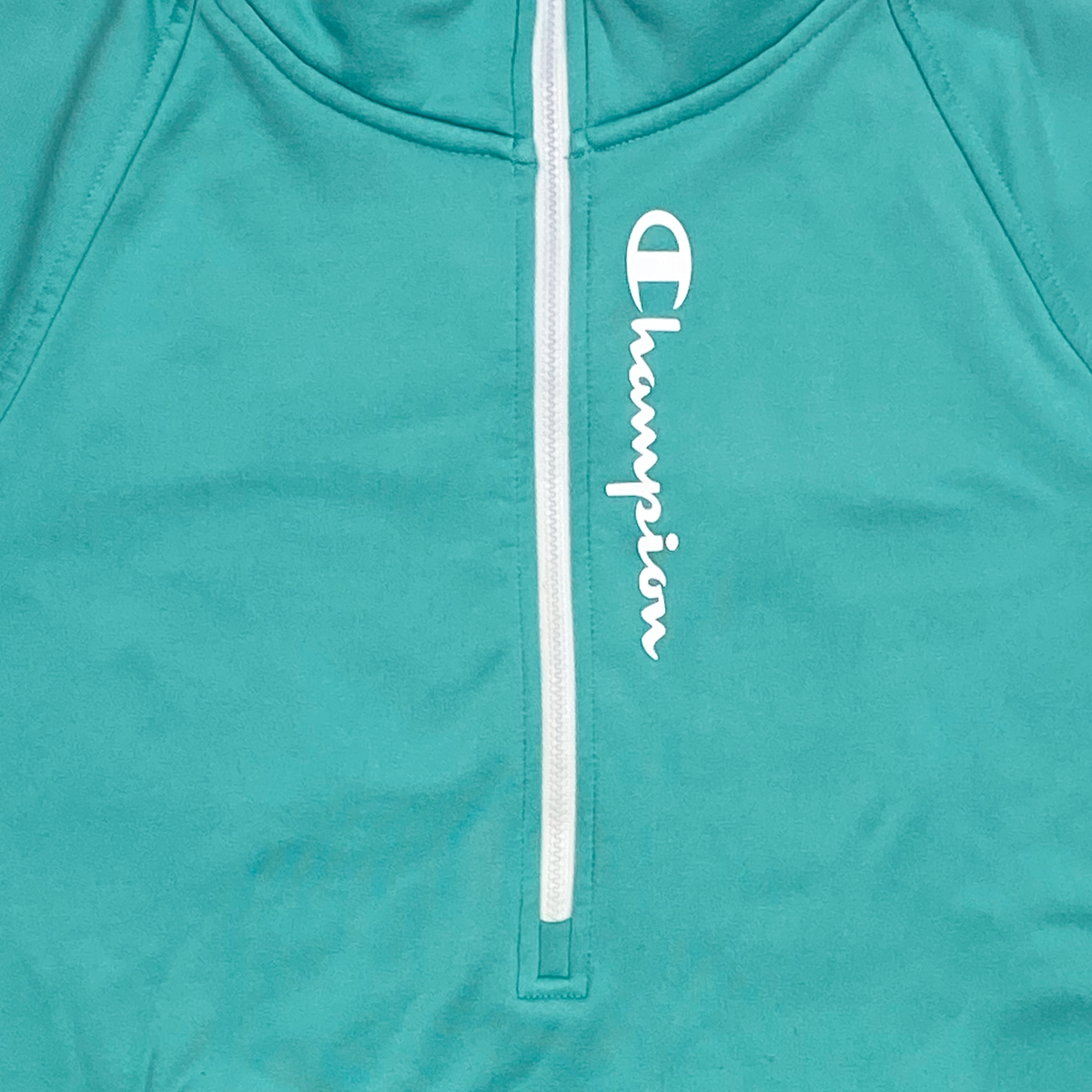 Champion Teal Quarter-Zip Fleece Jacket | Women's Small