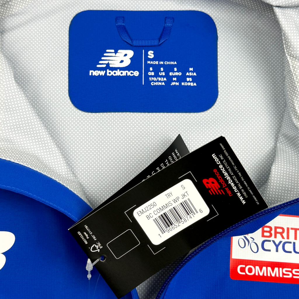British Cycling Blue Commissaire Rain Jacket | Small