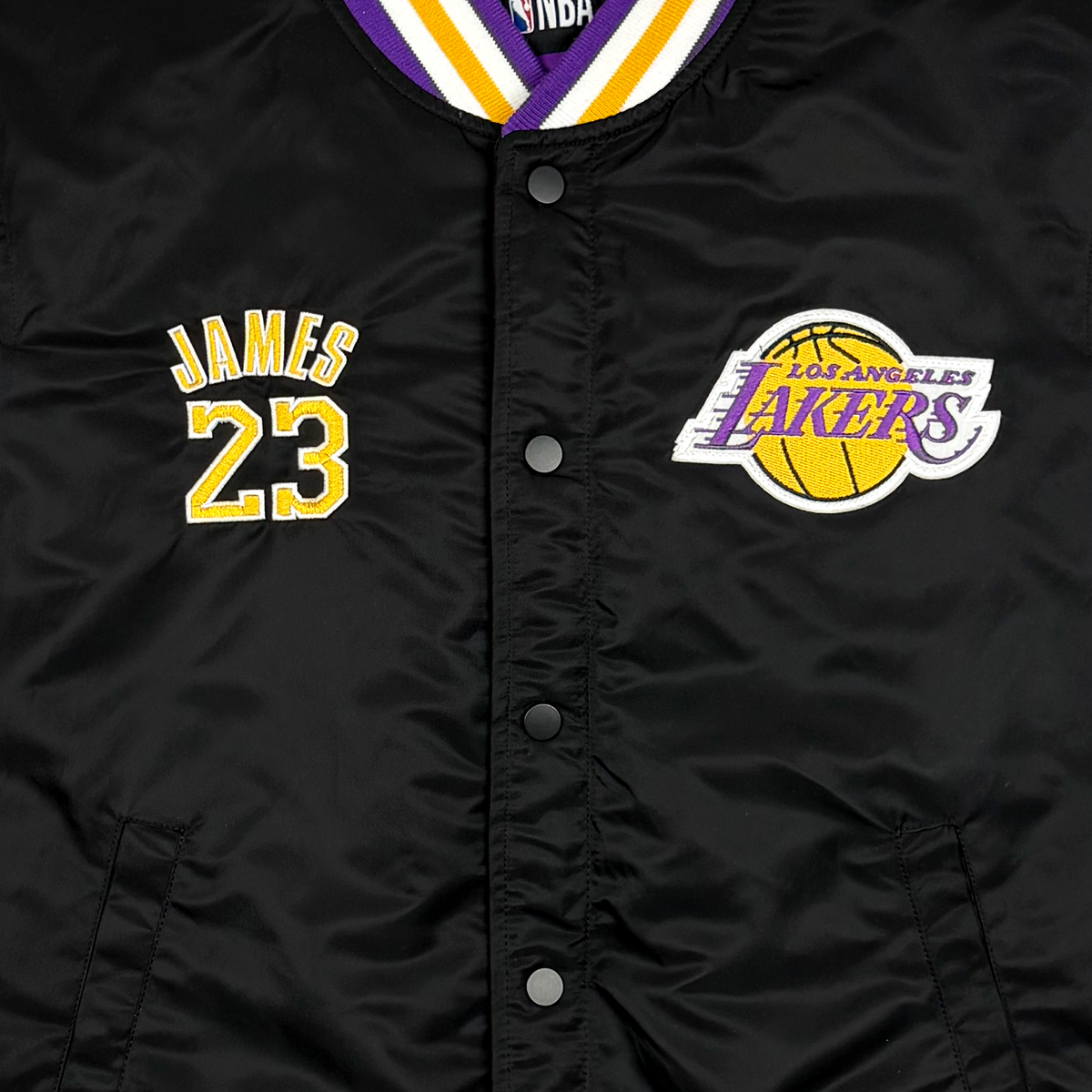 Los Angeles Lakers LeBron James Bomber Jacket | Small