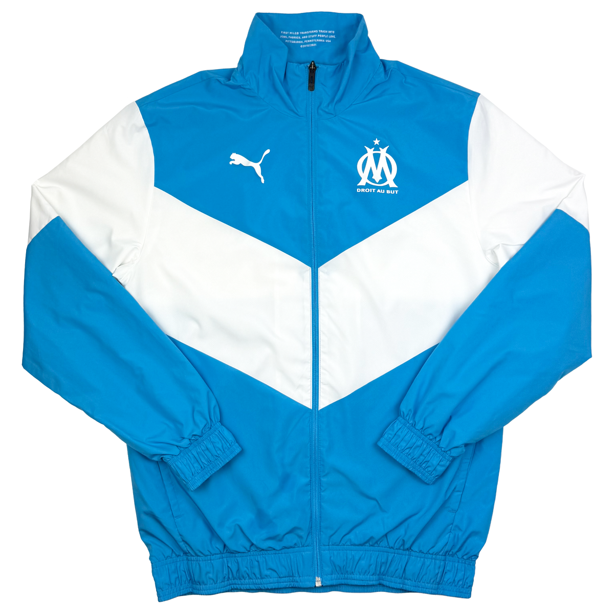 Olympique Marseille Pre-Match Track Jacket (2021-22) | Small