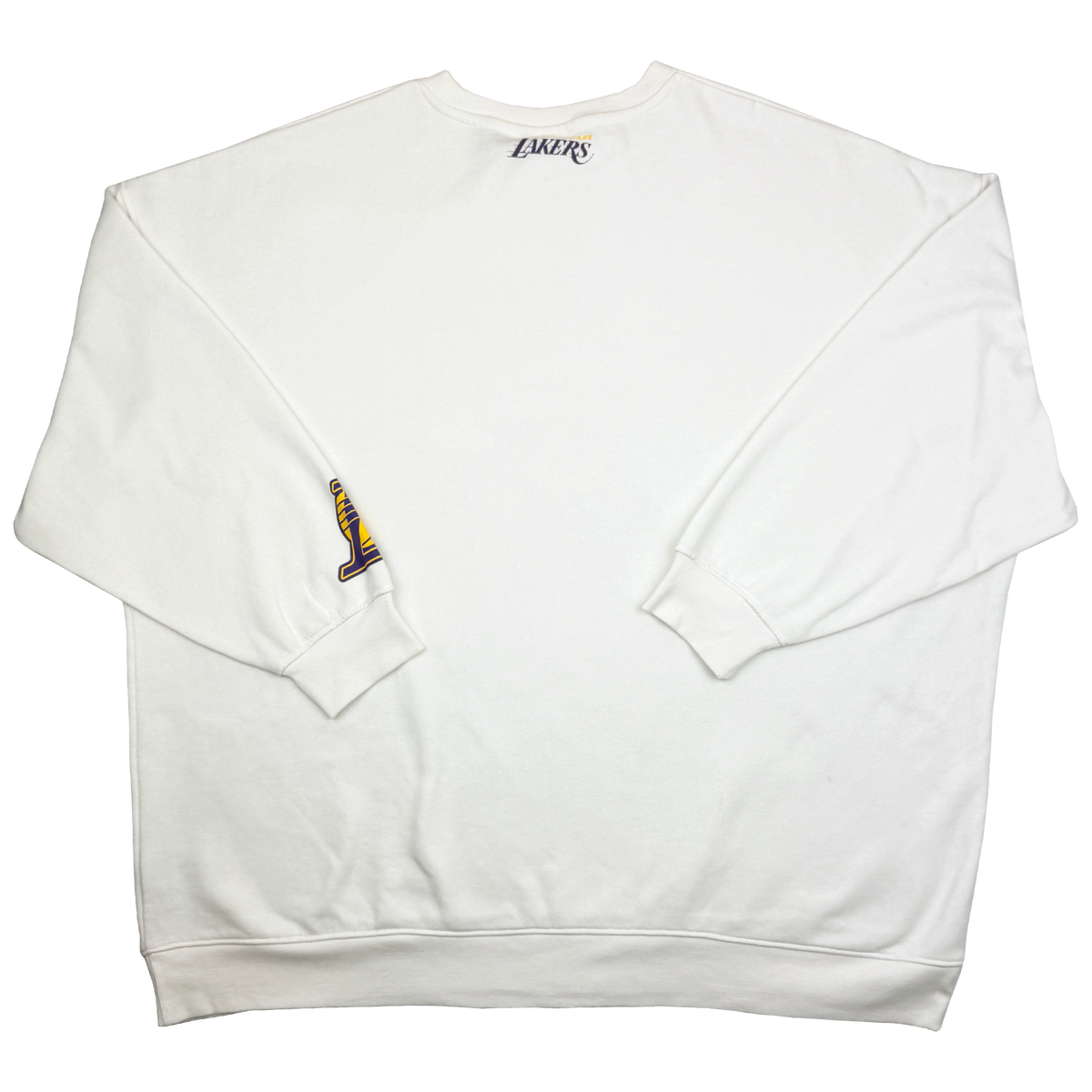 Los Angeles Lakers Oversized White Sweatshirt | Extra Large