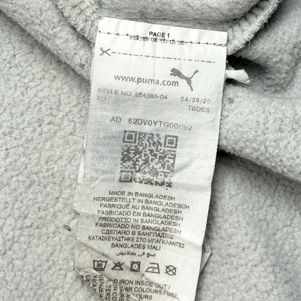 Puma Grey Logo Sweatshirt | Women's XXL