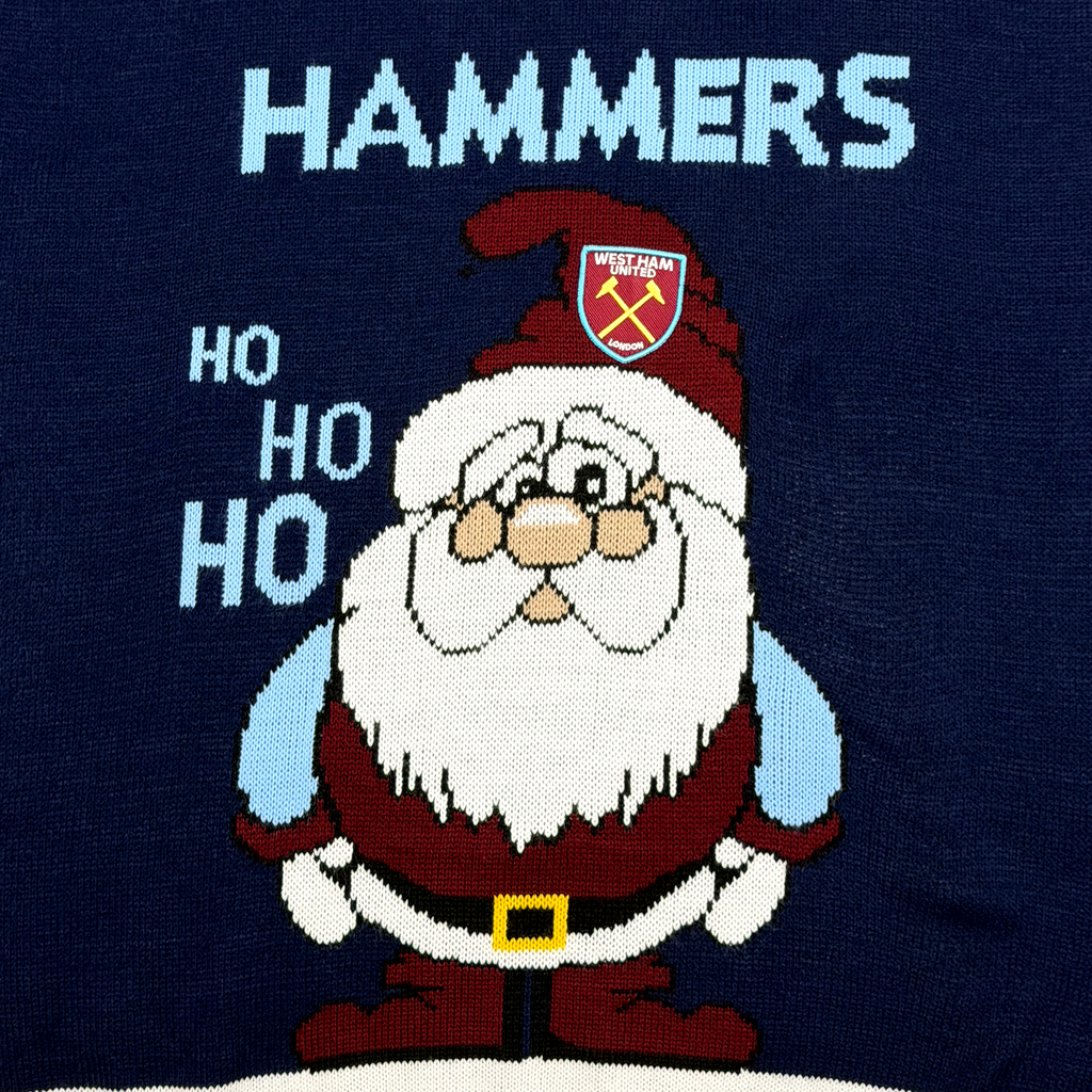West Ham United Hammers Ho! Ho! Ho! Christmas Jumper | XXL