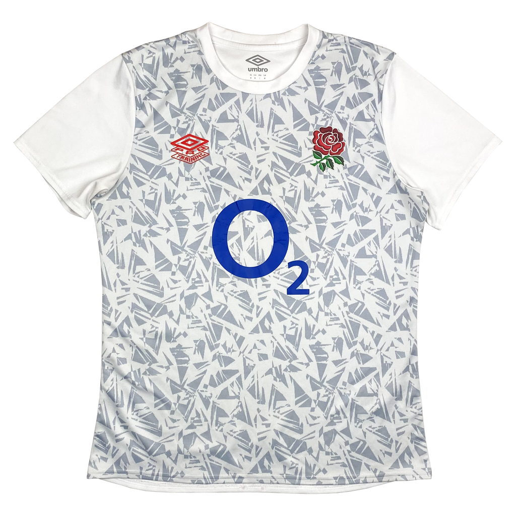 England Rugby Union Warm-Up Shirt White (2023) | Medium