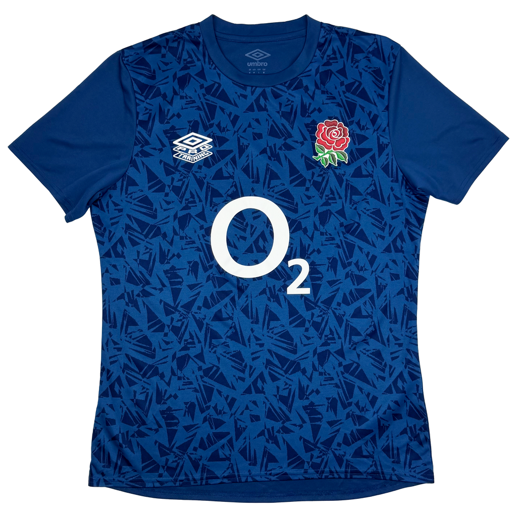 England Rugby Union Umbro Pro Training Shirt Blue | Medium
