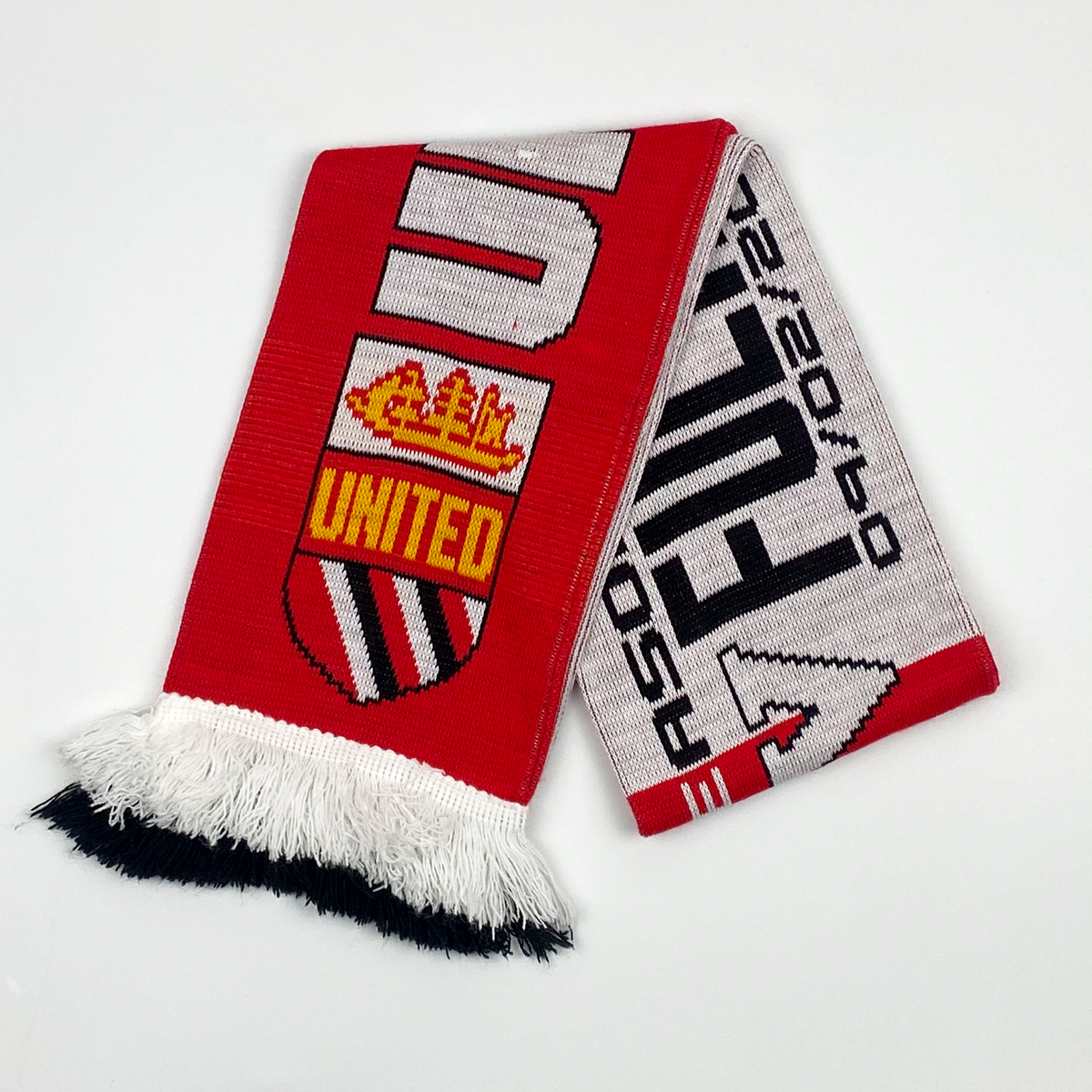 Manchester United vs Fulham Half-and-Half Scarf (2018)