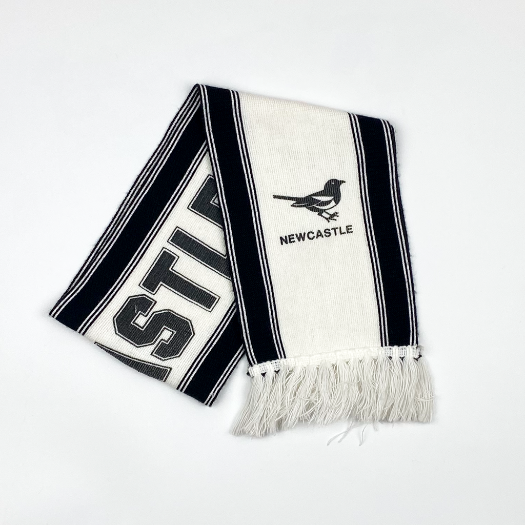 Newcastle United Black and White Vintage Scarf