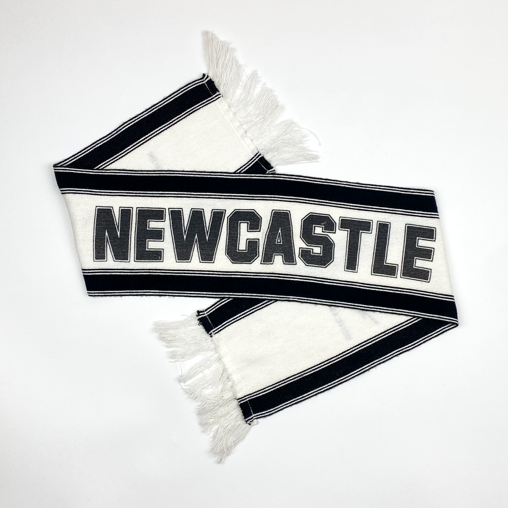 Newcastle United Black and White Vintage Scarf