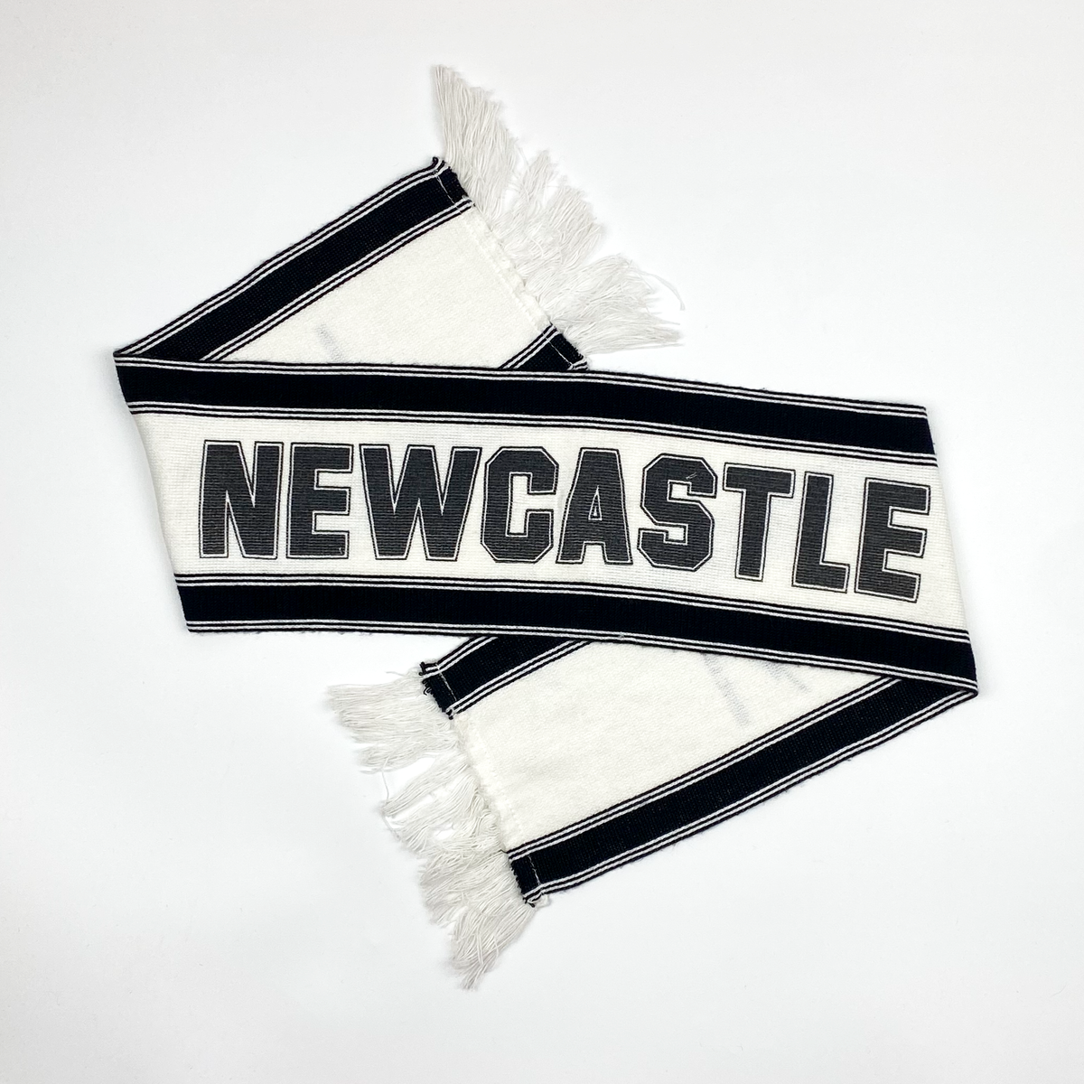 Newcastle United Black and White Vintage Scarf