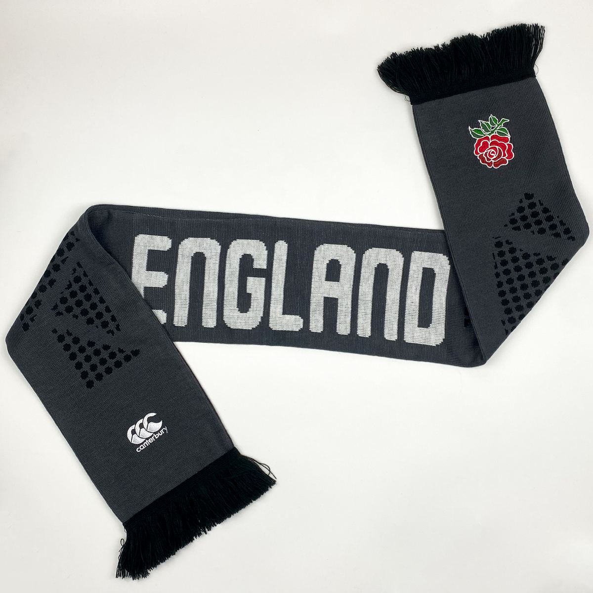 England Rugby Union Grey Vintage Scarf