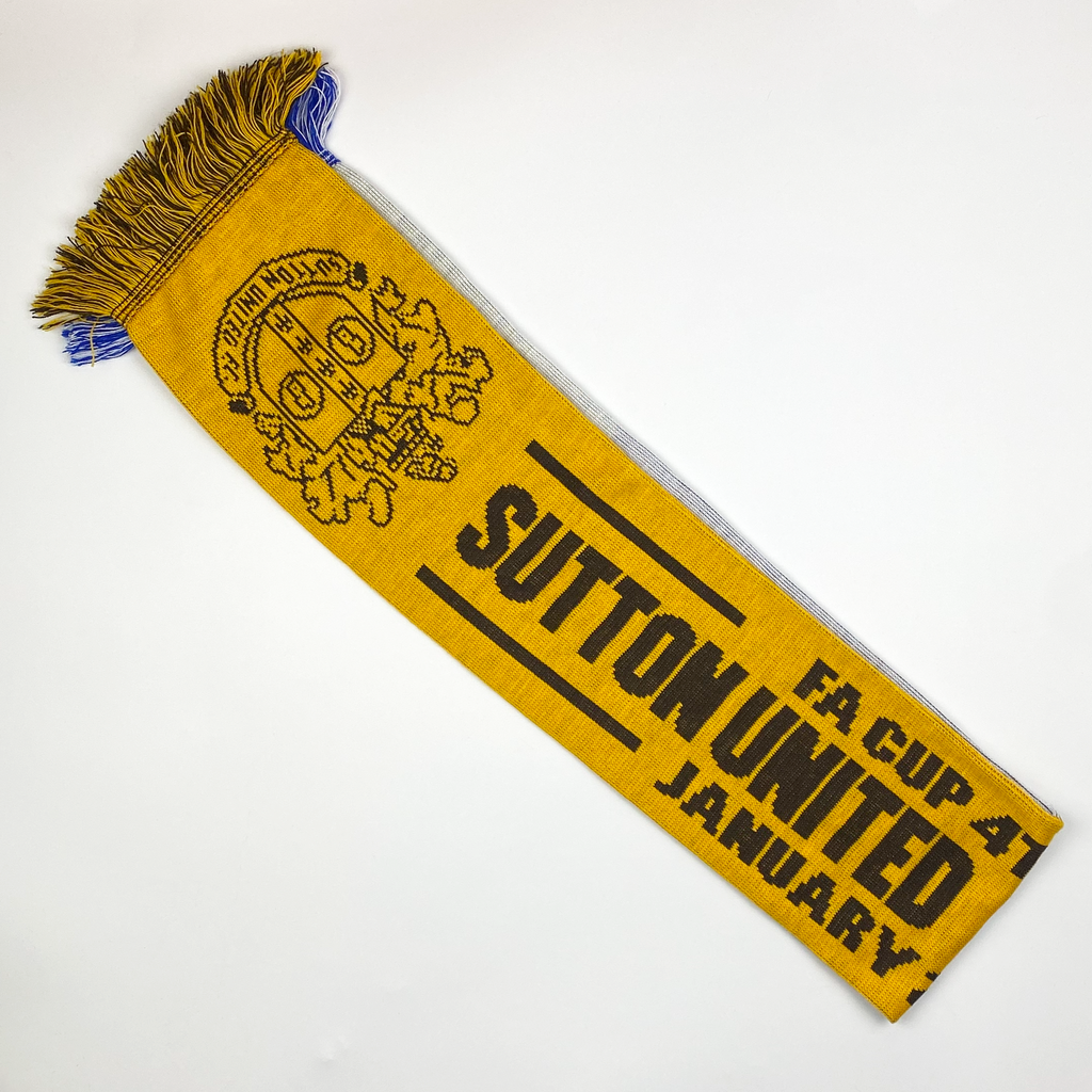 Sutton United vs Leeds United Half-and-Half Scarf (2014)