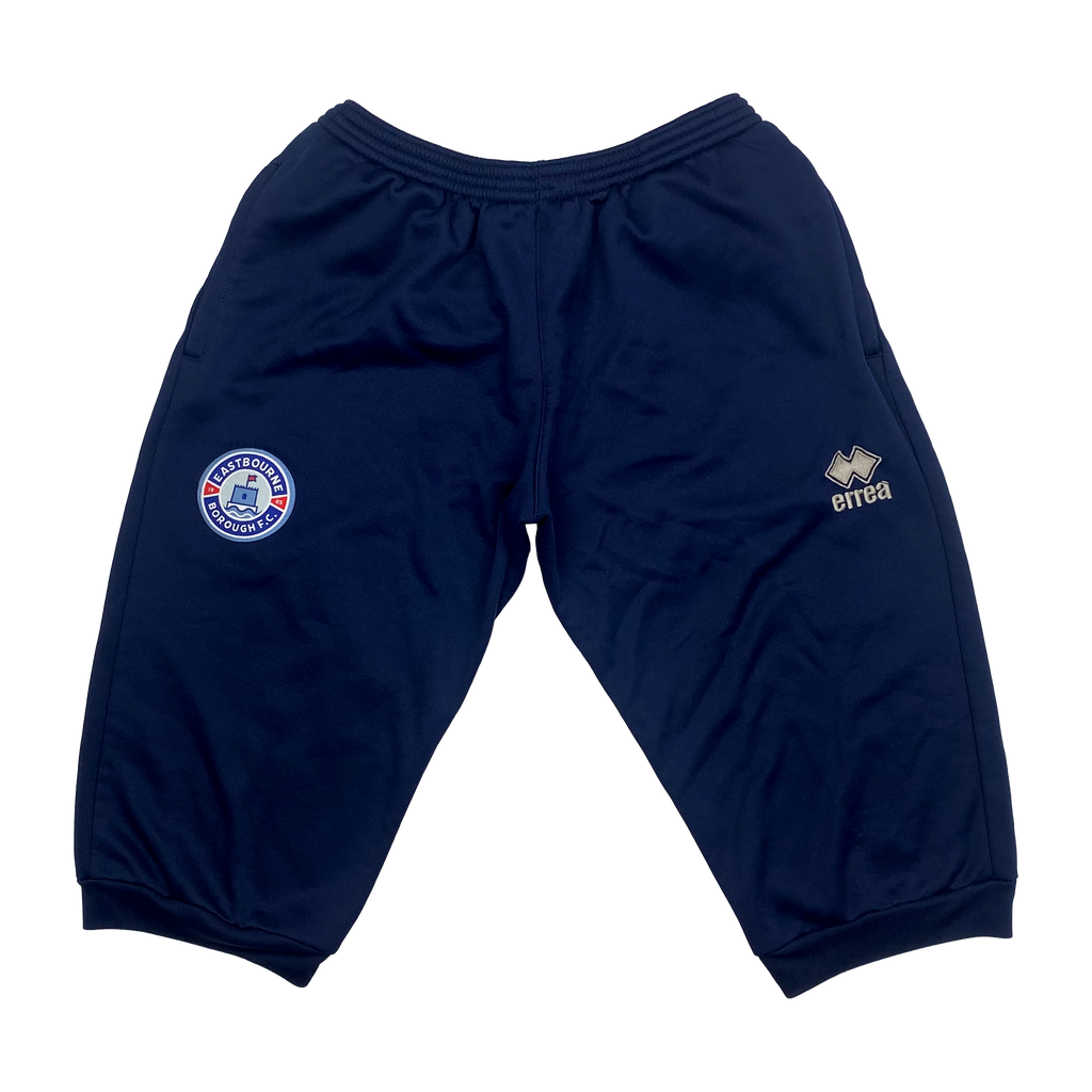 Eastbourne Borough Navy Long Training Shorts | Large