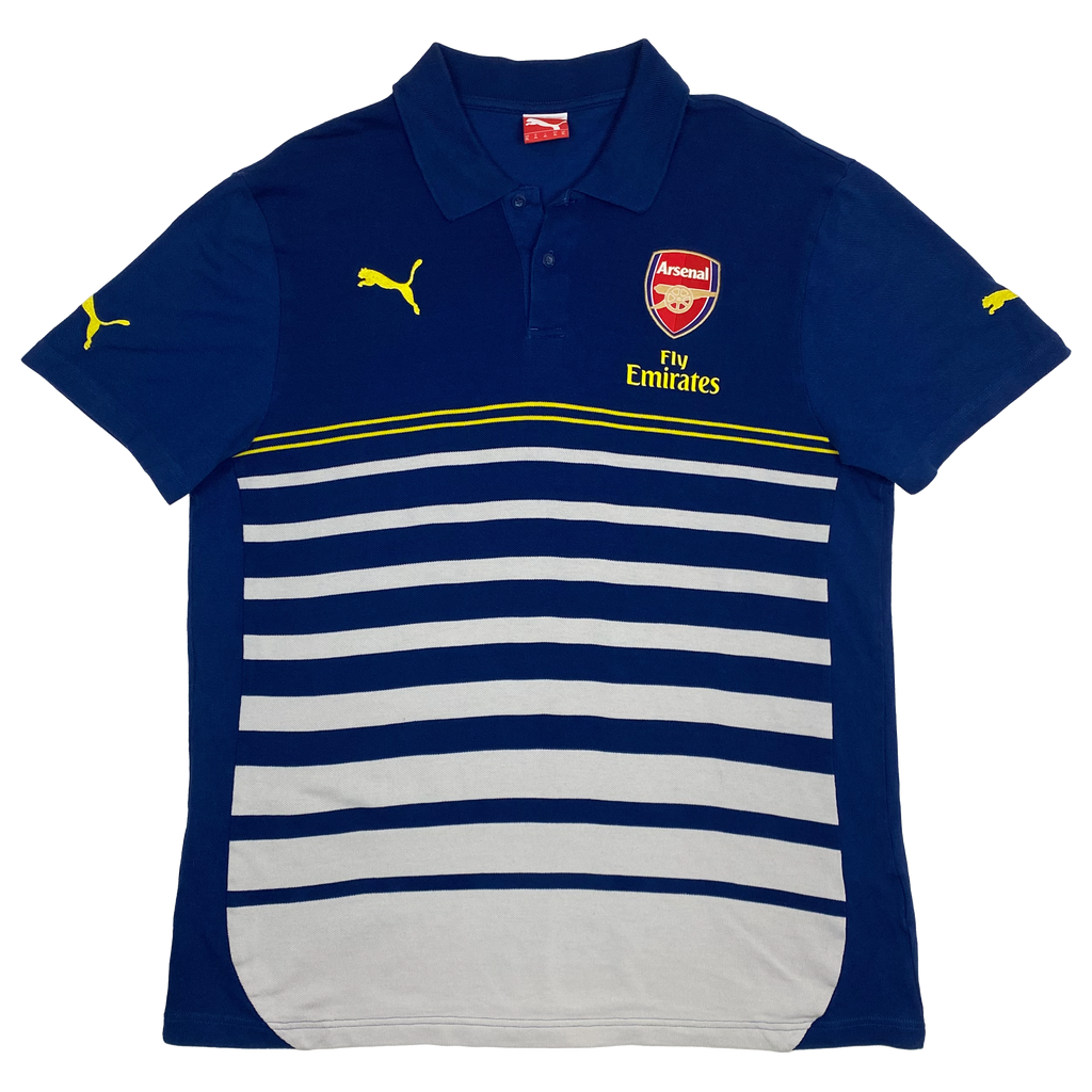 Arsenal Puma Dry Cell Navy Polo Shirt (2014-15) | Extra Large