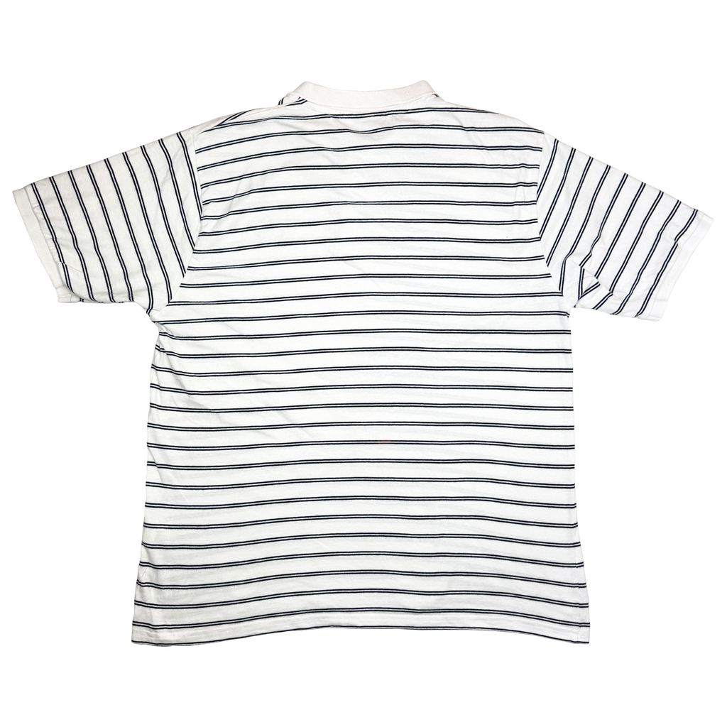 Brighton & Hove Albion Striped White Polo Shirt | XXL