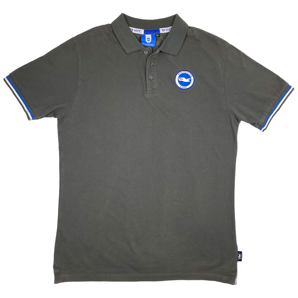 Brighton & Hove Albion Grey Polo Shirt | XXL