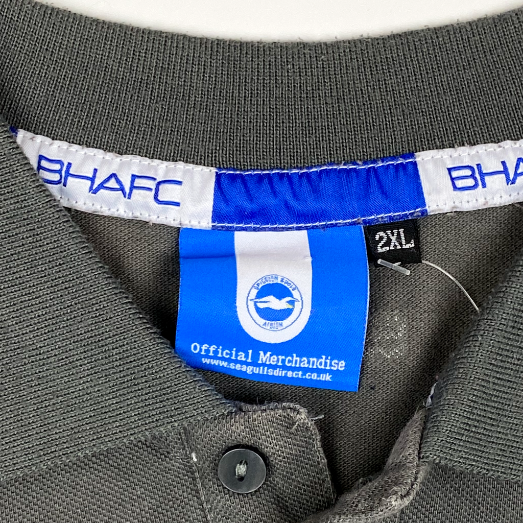 Brighton & Hove Albion Grey Polo Shirt | XXL