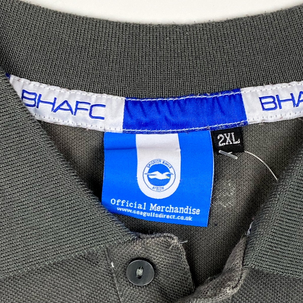 Brighton & Hove Albion Grey Polo Shirt | XXL