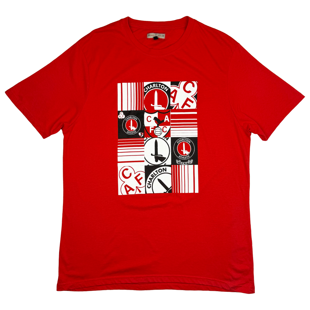 Charlton Athletic Red Graphic T-Shirt | Large