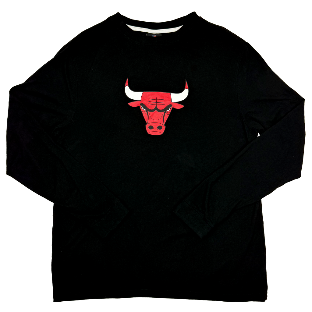 Chicago Bulls Black Long-Sleeve T-Shirt | Medium