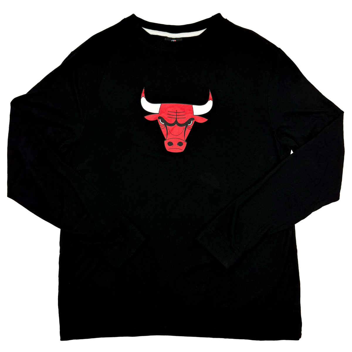 Chicago Bulls Black Long-Sleeve T-Shirt | Medium