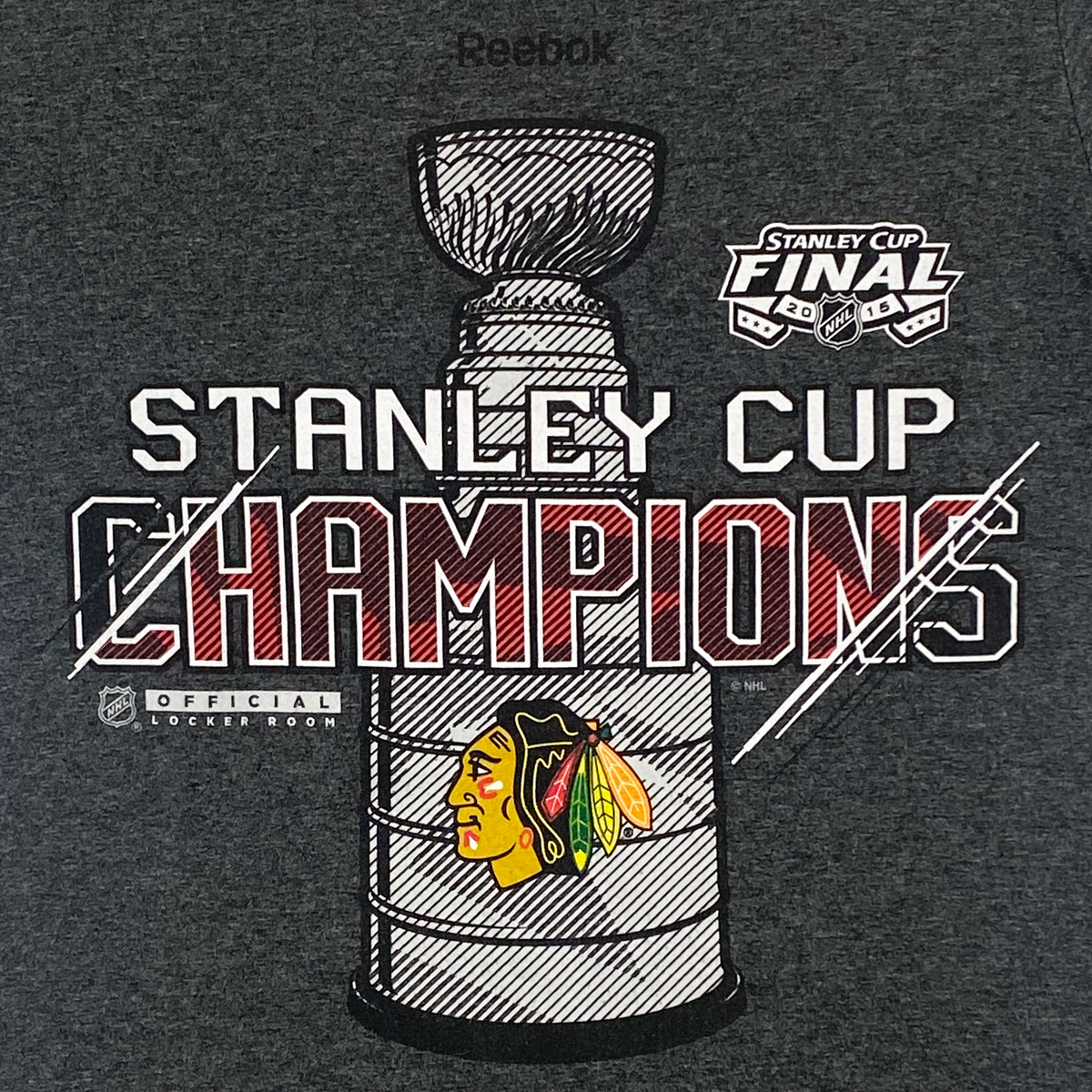 Chicago Blackhawks 2015 Stanley Cup Champions T-Shirt | Small