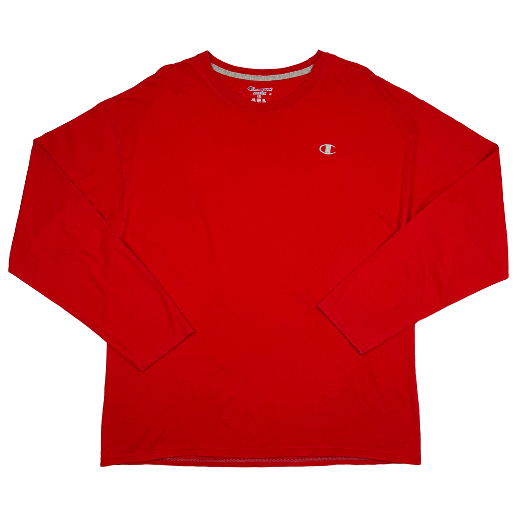 Champion Red Long-Sleeve T-Shirt | Extra Large