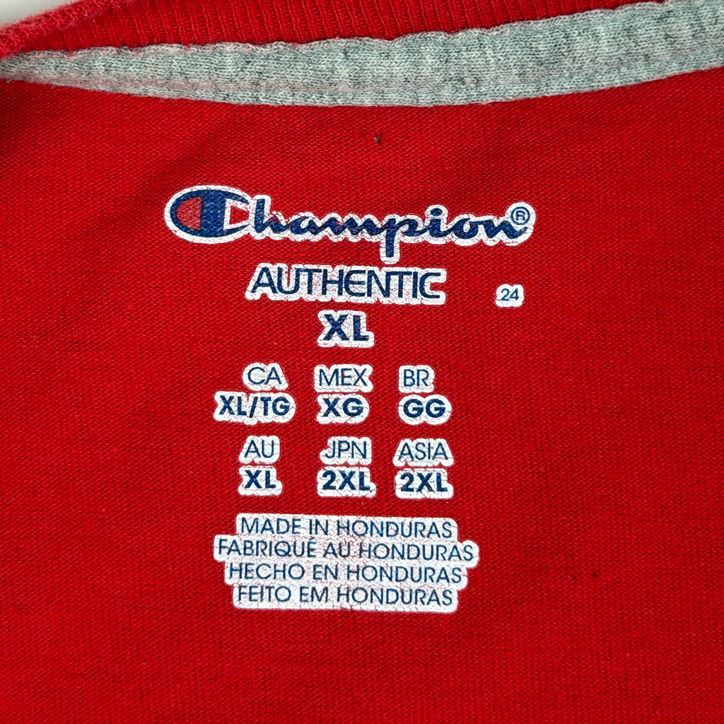 Champion Red Long-Sleeve T-Shirt | Extra Large