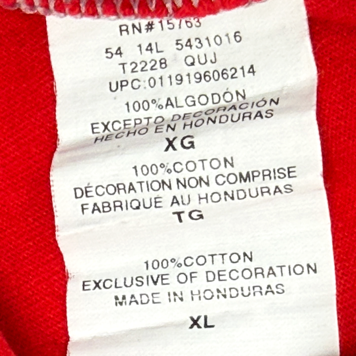 Champion Red Long-Sleeve T-Shirt | Extra Large