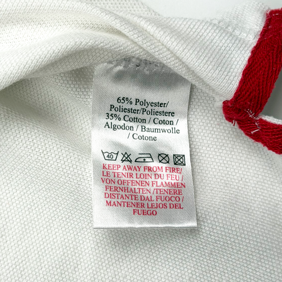 England White Polo Shirt | Large
