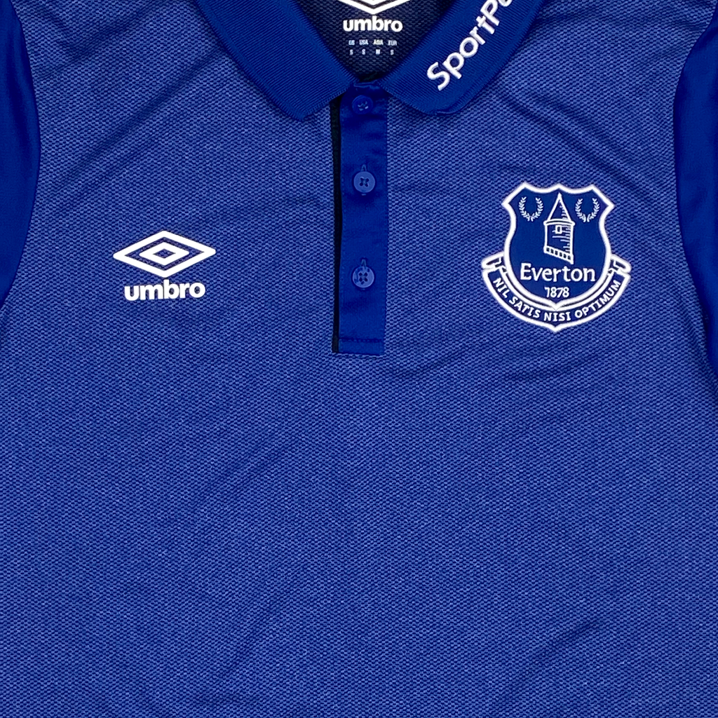 Everton Blue Polo Shirt (2017-18) | Small