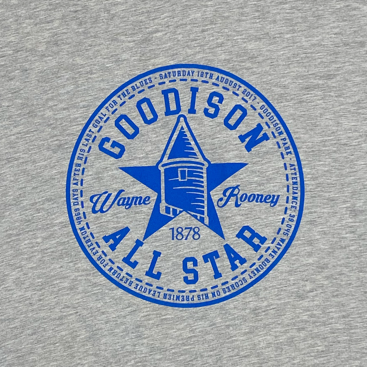 Everton Wayne Rooney Goodison All Star T-Shirt | Large
