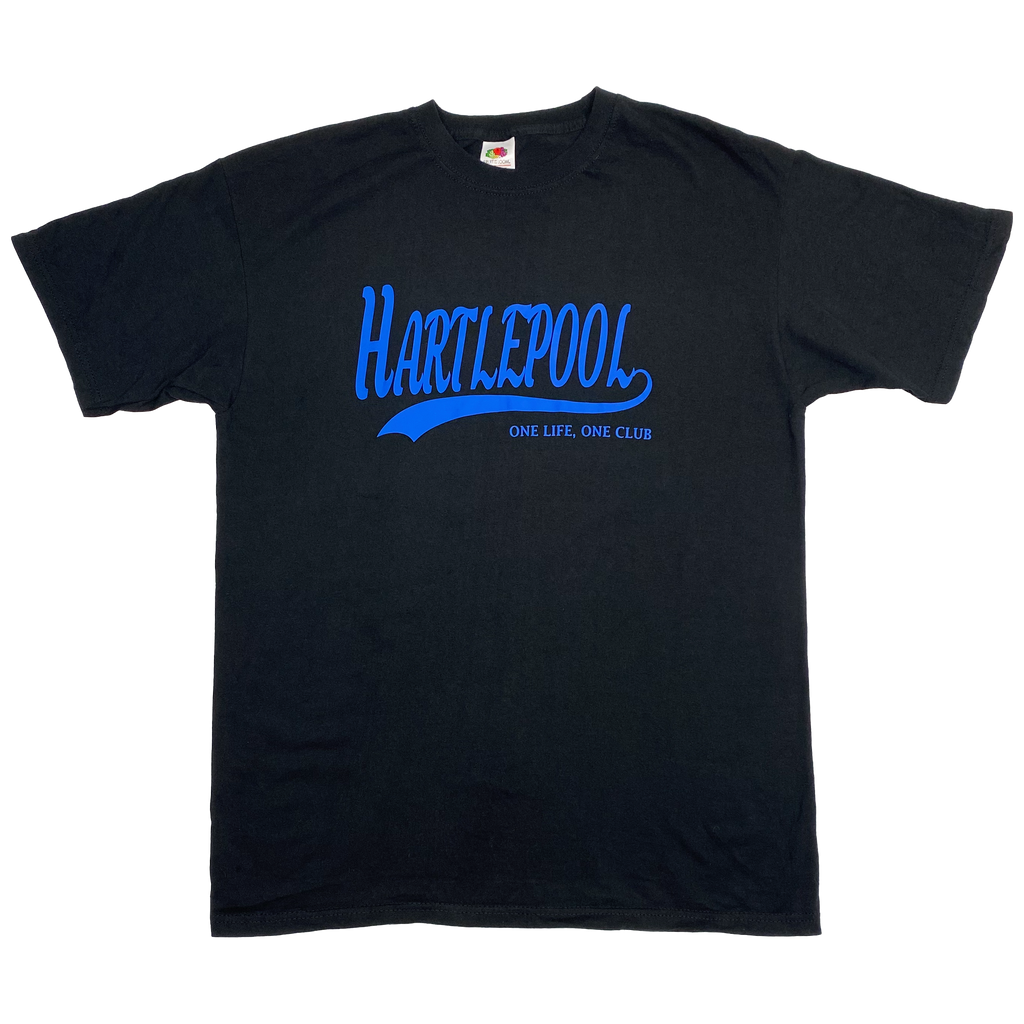 Hartlepool United T-Shirt Black | Large