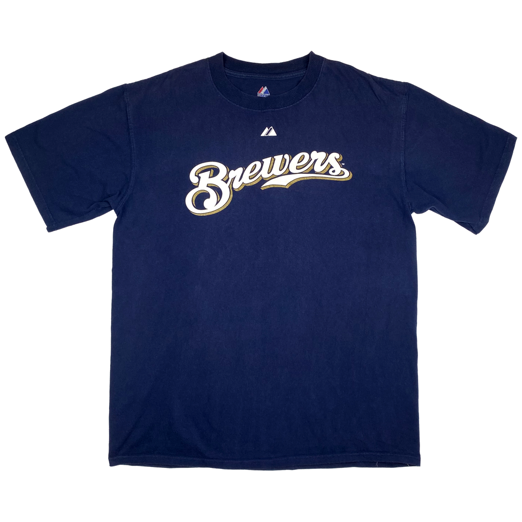 Milwaukee Brewers 'Dad 1' Navy T-Shirt | Large