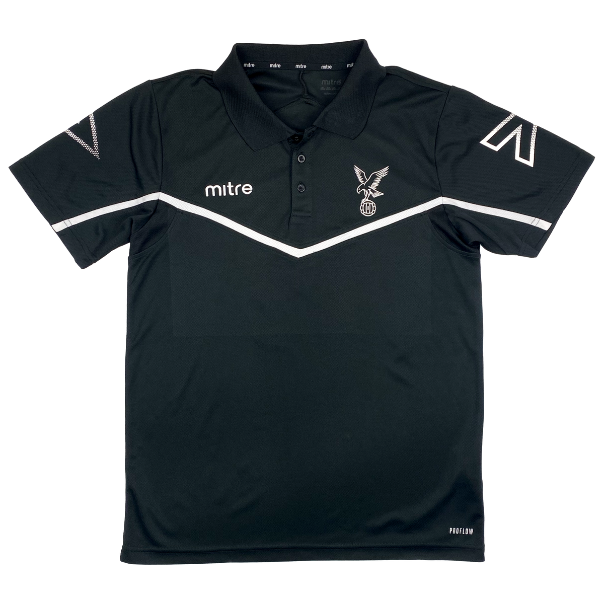 Black Mitre Shirt with Eagle Football Logo | Medium