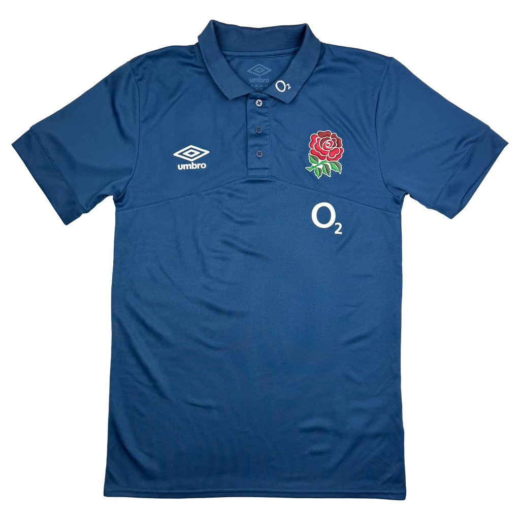 England Rugby Union Blue Polo Shirt | Small