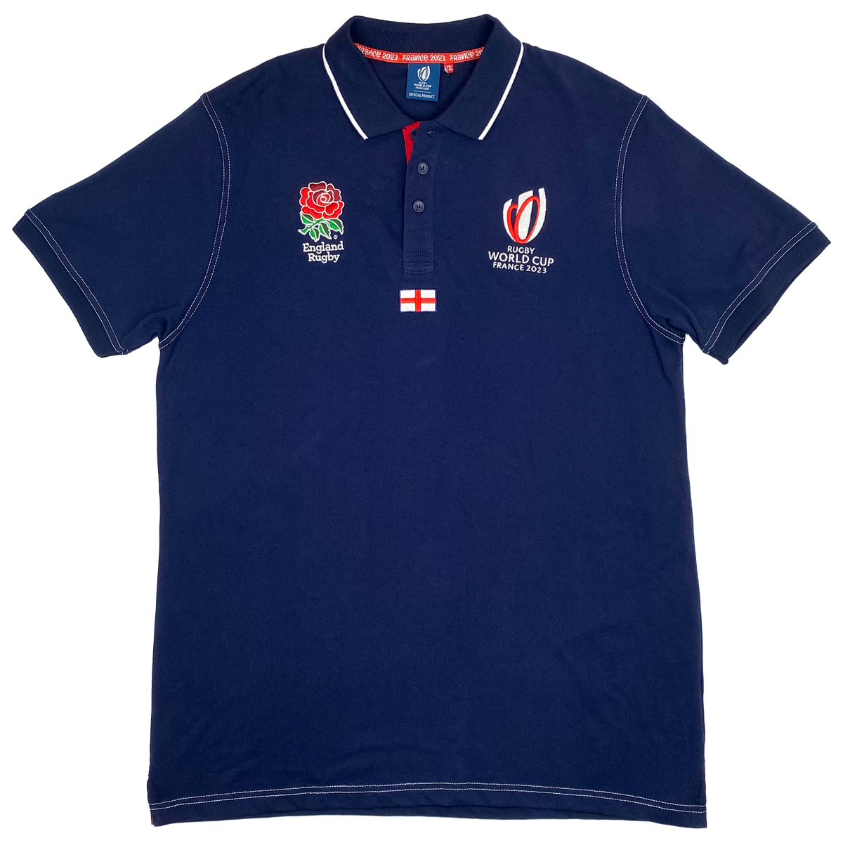 England Rugby World Cup 2023 Polo Shirt Navy | XXL