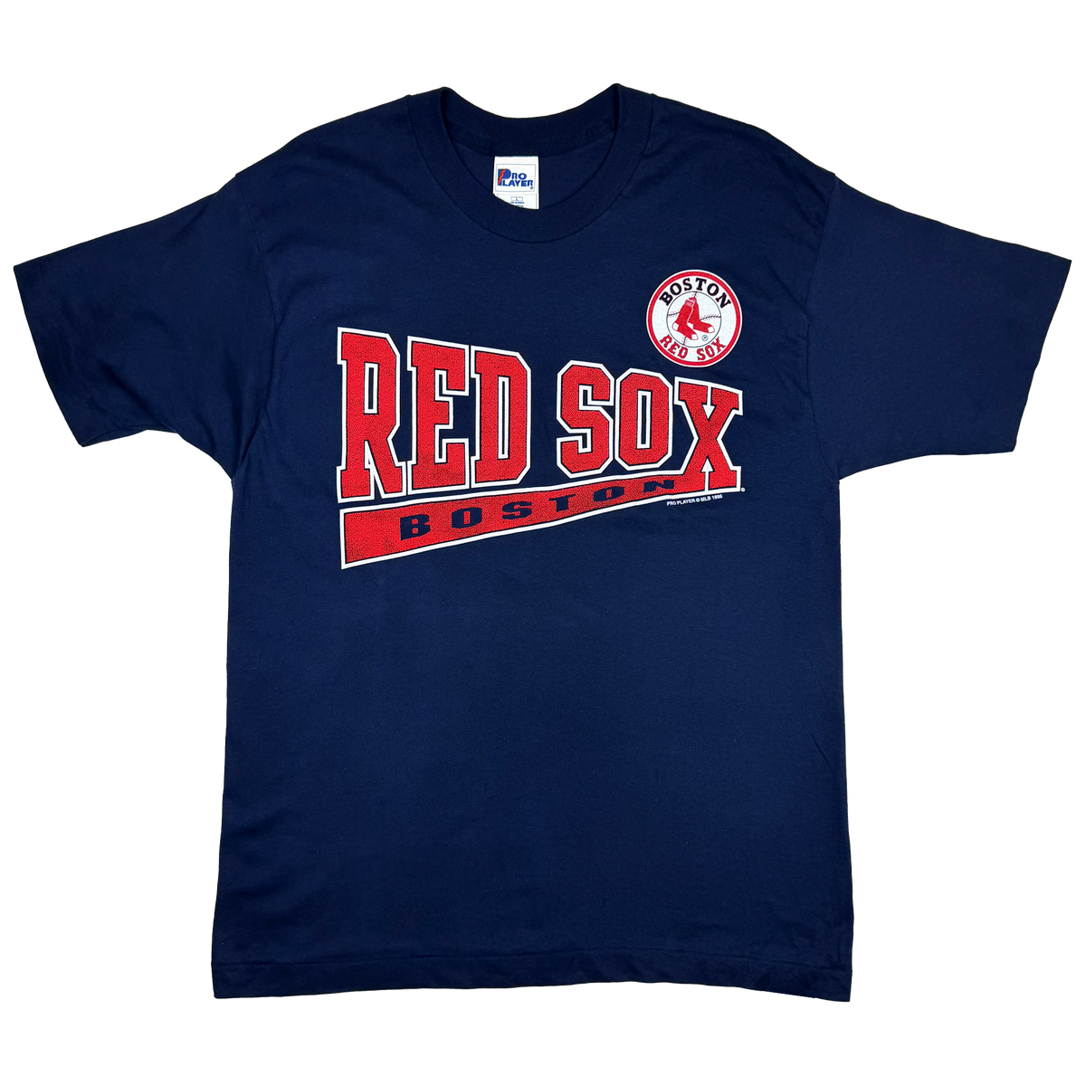 Boston Red Sox Navy Blue T-Shirt (1996) | Large