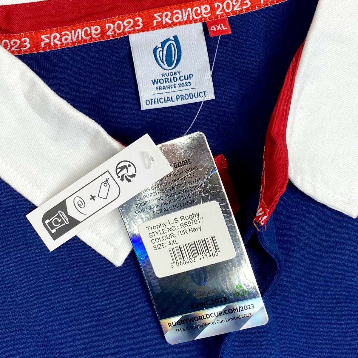 Rugby World Cup 2023 Long-Sleeve Polo Shirt | 4XL