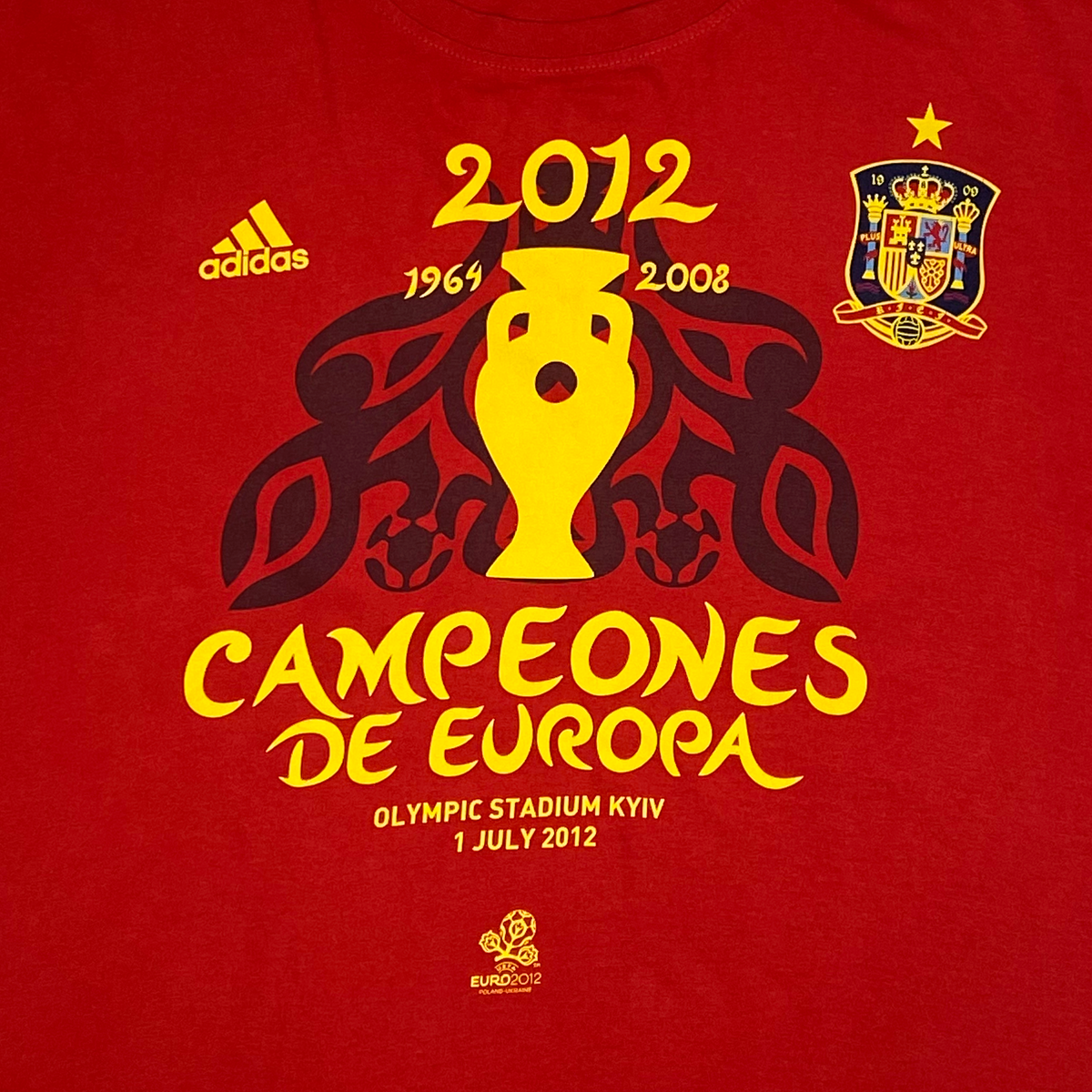 Spain European Champions (2012) T-Shirt | Extra Large