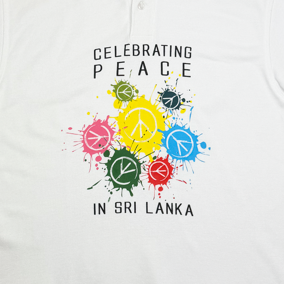 Sri Lanka Celebrating Peace Polo Shirt | Medium